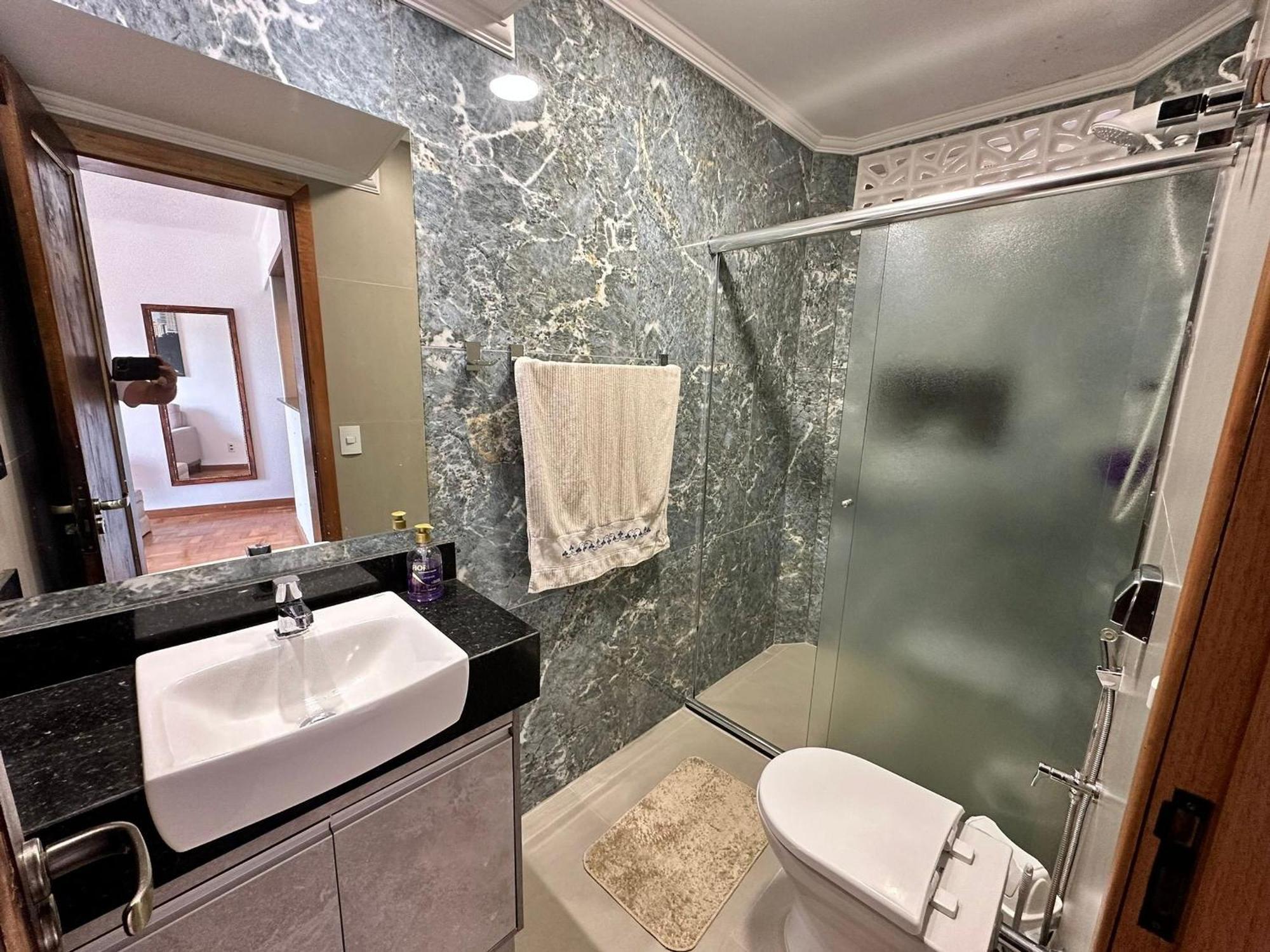 Apartmán Ap Pe Na Areia Vista Parcial Mar Santos  Exteriér fotografie