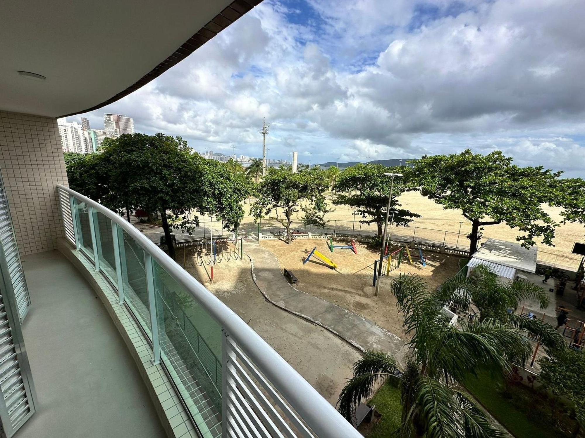 Apartmán Ap Pe Na Areia Vista Parcial Mar Santos  Exteriér fotografie