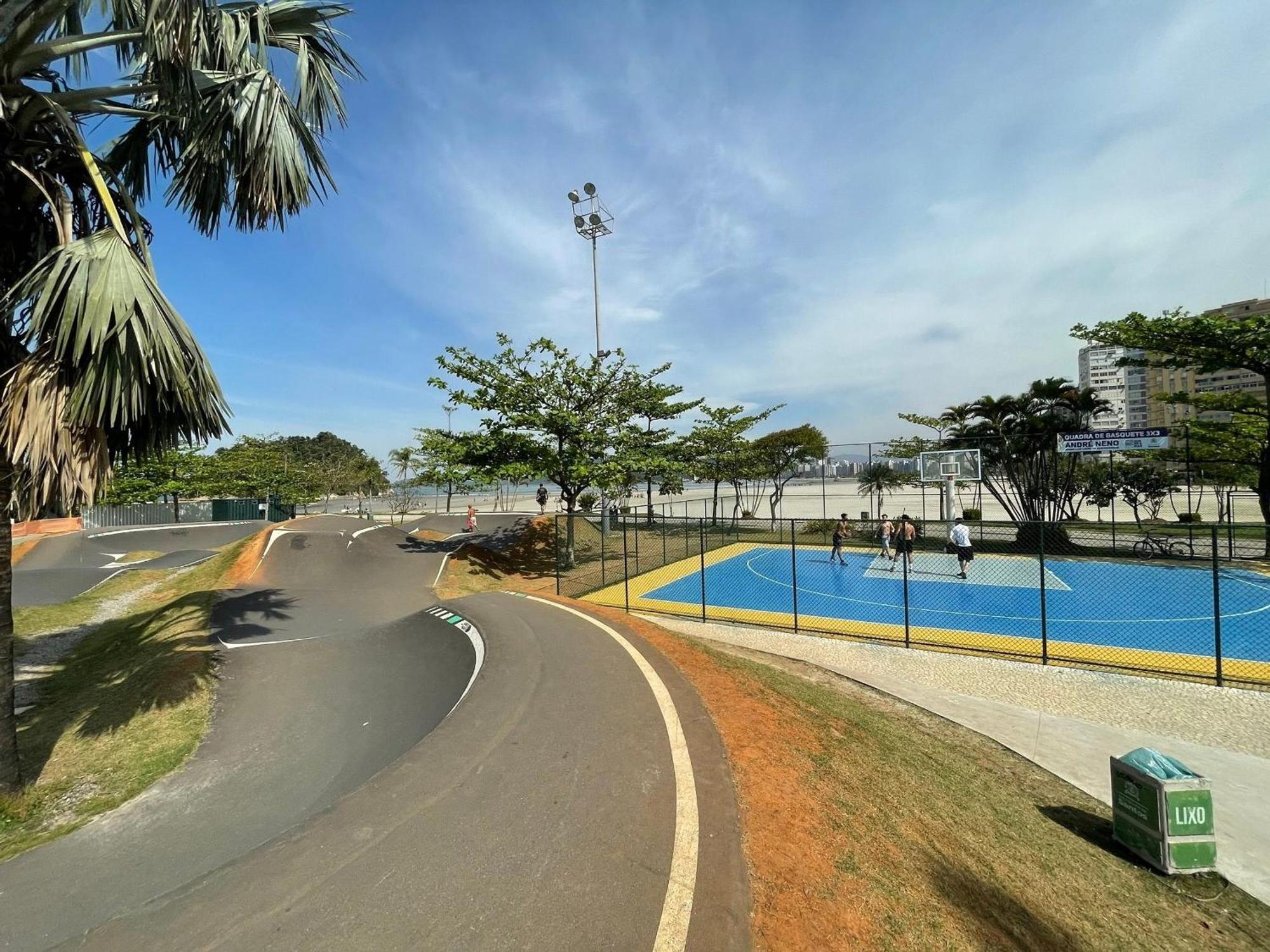 Apartmán Ap Pe Na Areia Vista Parcial Mar Santos  Exteriér fotografie