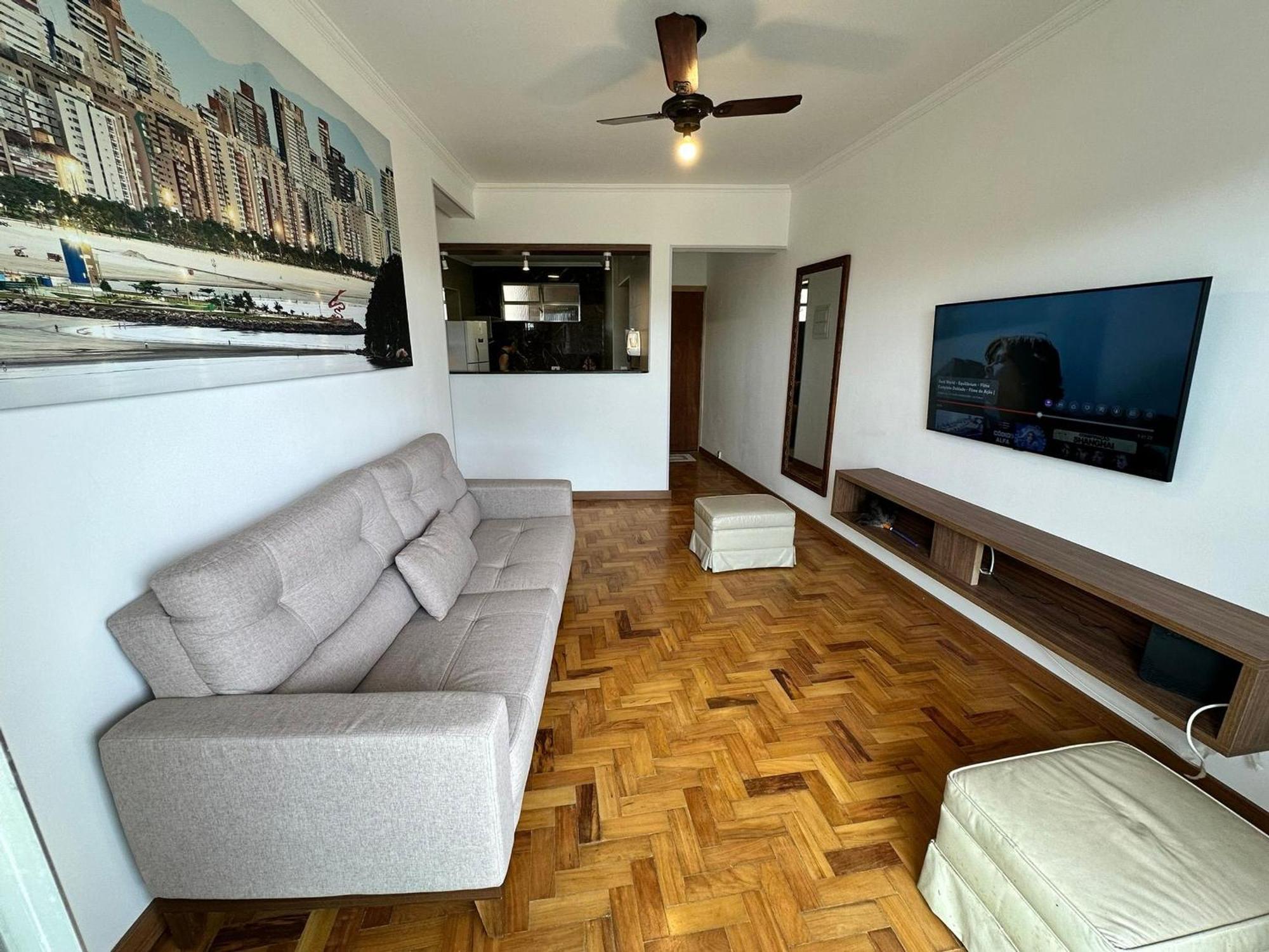 Apartmán Ap Pe Na Areia Vista Parcial Mar Santos  Exteriér fotografie